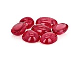 Rhodonite Oval Cabochon Set of 7 11.89ctw