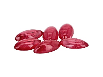 Picture of Rhodonite Marquise Cabochon Set of 6 7.31ctw