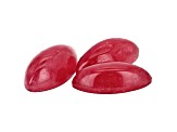 Rhodonite Marquise Cabochon Set of 3 8.09ctw