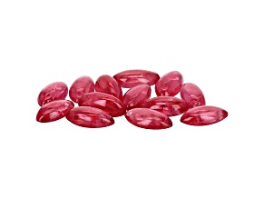 Rhodonite Marquise Cabochon Set of 13 8.18ctw
