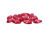 Rhodonite Marquise Cabochon Set of 13 8.18ctw
