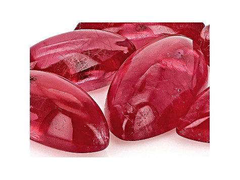 Rhodonite Marquise Cabochon Set of 6 8.47ctw