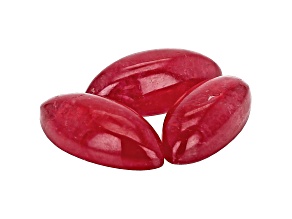 Rhodonite Marquise Cabochon Set of 3 10.97ctw