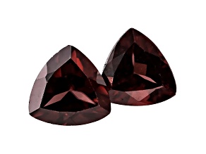 Red Zircon 6mm Trillion Matched Pair 2.25ctw