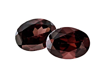 Picture of Red Zircon 8x6mm Oval Matched Pair 3.50ctw