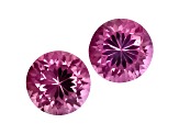 Color Change Lab Created Sapphire 6mm Round 2.00ctw Set Of 2