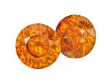 Sphalerite 5mm Round Matched Pair 1.25ctw