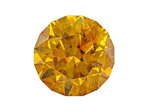 Yellow Sphalerite 10mm Round Brilliant Cut 4.95ct