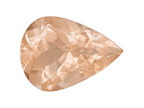 Peach Sunstone 8x6mm Pear Shape .90ct