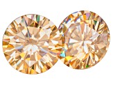 Fabulite Strontium Titanate 5mm Round Diamond Cut Matched Pair 1.35ctw