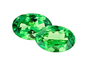 Tsavorite Matched Pair 6x4mm ovals 0.80ctw