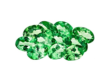 Picture of Tsavorite 6x4mm Ovals Set of 11 4.52ctw