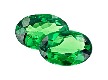 Picture of Tsavorite Matched Pair 6.5x4.5mm Oval 0.86ctw