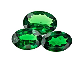 Tsavorite Garnet Oval Set of 3 1.49ctw