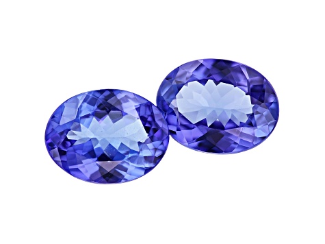 Tanzanite 9x7mm Oval Matched Pair 2.92ctw