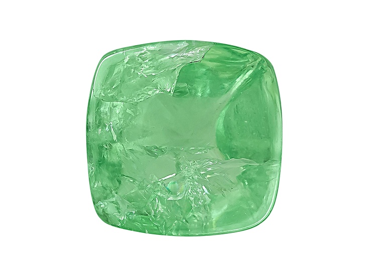Grossular Garnet Fluorescent 8mm Square Cushion Sugarloaf Cut 2.75ct