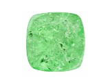 Garnet Mint Grossular Fluorescent 9mm Square Cushion Sugarloaf cut 4.00ct