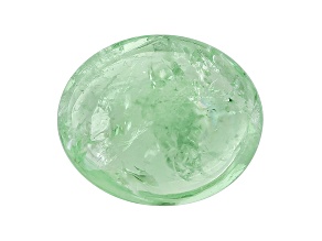 Garnet Mint Grossular Fluorescent 10x8mm Oval Cabochon 3.50ct