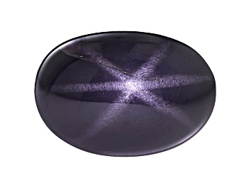 Picture of Black Spinel Star 13.54x9.59x9.07mm Oval Cabochon 10.95ct