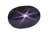Black Spinel Star 13.54x9.59x9.07mm Oval Cabochon 10.95ct