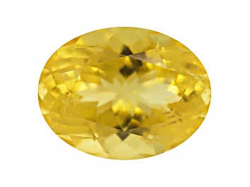 Picture of Strong Yellow Danburite 12.3x9.5x6.74ct Oval 4.78ct
