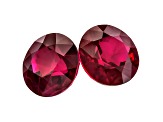 Ruby 6mm Round Matched Pair 2.13ctw