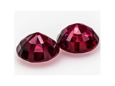 Appx 6mm One Round Synthetic Spinel Deep Vivid Blue Gem Loose Stone Jewel 