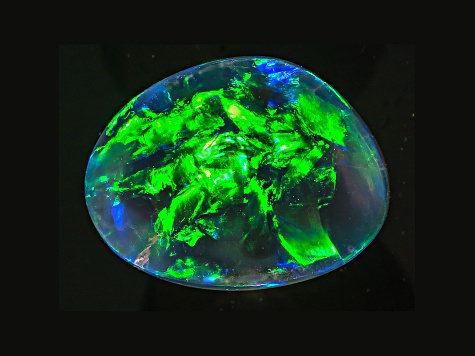 Black Opal 11.19x8.59mm Free Form Cabochon 2.60ct