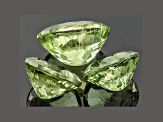 Green Apatite One 12x9mm And Two 10x8mm Oval Set 10.72ctw