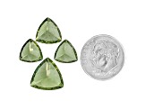 Green Apatite Trillion Set 14.40ctw