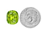 Peridot 11.9x9.9mm Rectangular Cushion Mixed Step Cut 5.66ct