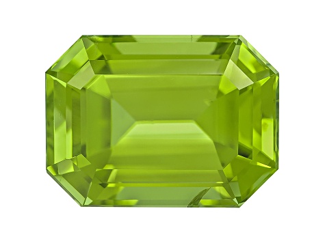 Peridot 11.6x8.6mm Emerald Cut 5.30ct