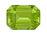 Peridot 11.6x8.6mm Emerald Cut 5.30ct