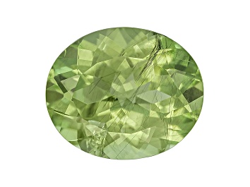 Picture of Peridot 12.6x10.6mm Oval Mixed Step Cut 5.50ct