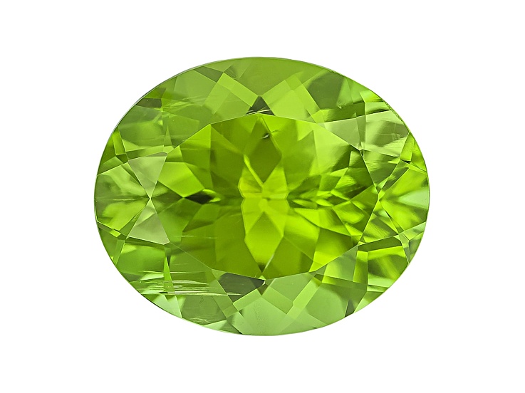 Peridot 11.55x9.62mm Oval Mixed Step Cut 4.87ct - XTP1359 | JTV