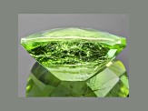 Peridot 12.2x10.2mm Rectangular Cushion Checkerboard Cut 5.21ct