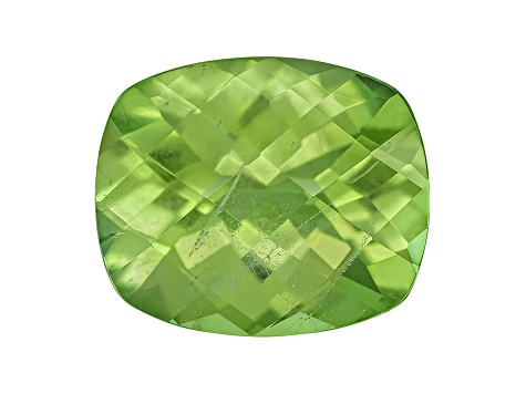 Peridot 12.5x10.5mm Rectangular Cushion Checkerboard Cut 6.05ct