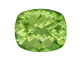 Peridot 12.5x10.5mm Rectangular Cushion Checkerboard Cut 6.05ct