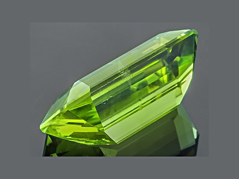 Peridot 15.39x8.4mm Emerald Cut 6.75ct