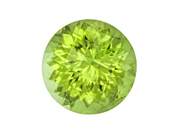 Picture of Peridot 11.9mm Round Checkerboard Cut 6.74ct