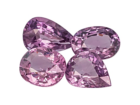 Purple Spinel Mixed Shape Mixed Step Set 7.60ctw