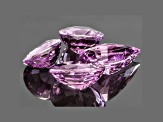 Purple Spinel Mixed Shape Mixed Step Set 7.60ctw