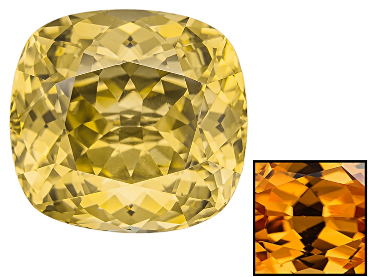 Yellow Zircon Thermochromic 11.66x10.97mm Oval 9.82ct