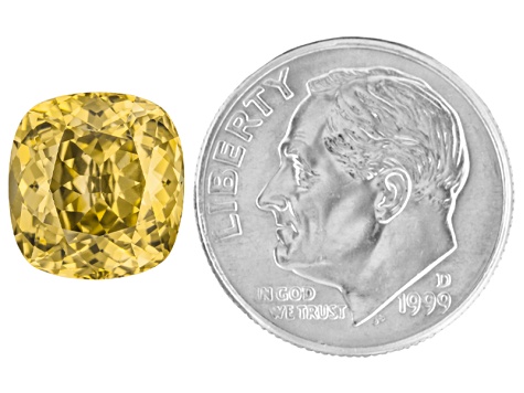 Yellow Zircon Thermochromic 11.66x10.97mm Oval 9.82ct