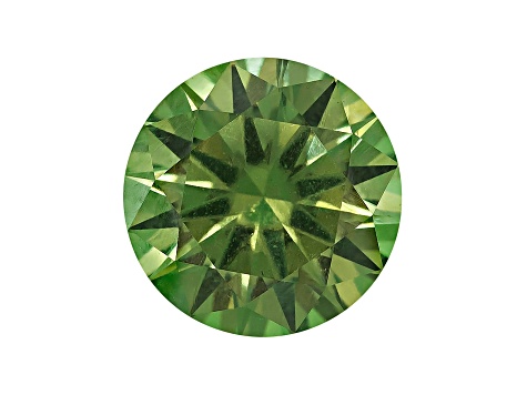 Demantoid Garnet With Horsetail 7.3mm Round 1.74ct