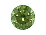 Demantoid Garnet With Horsetail 7.4mm Round 1.98ct