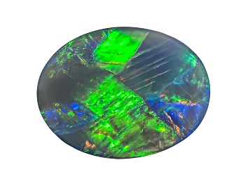 Picture of Black Opal 13.5x10.5mm Oval Cabochon 3.47ct