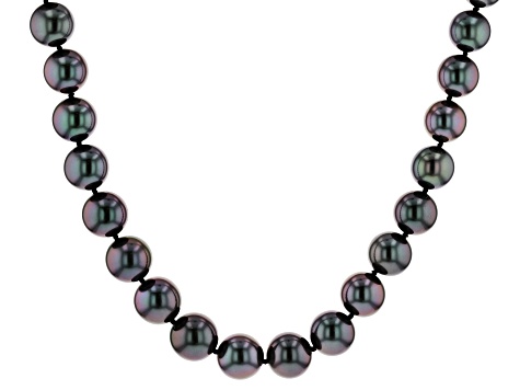 14k wg 9-11.5mm cultured tahitian pearl strand necklace - XTP1623 - Vimarsana News