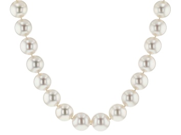 Picture of 14k yg 15-16.5mm white cultured south sea pearl 19" strand necklace