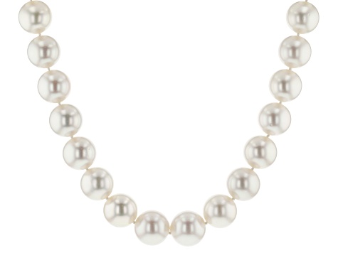 14k yg 15-16.5mm white cultured south sea pearl 19" strand necklace